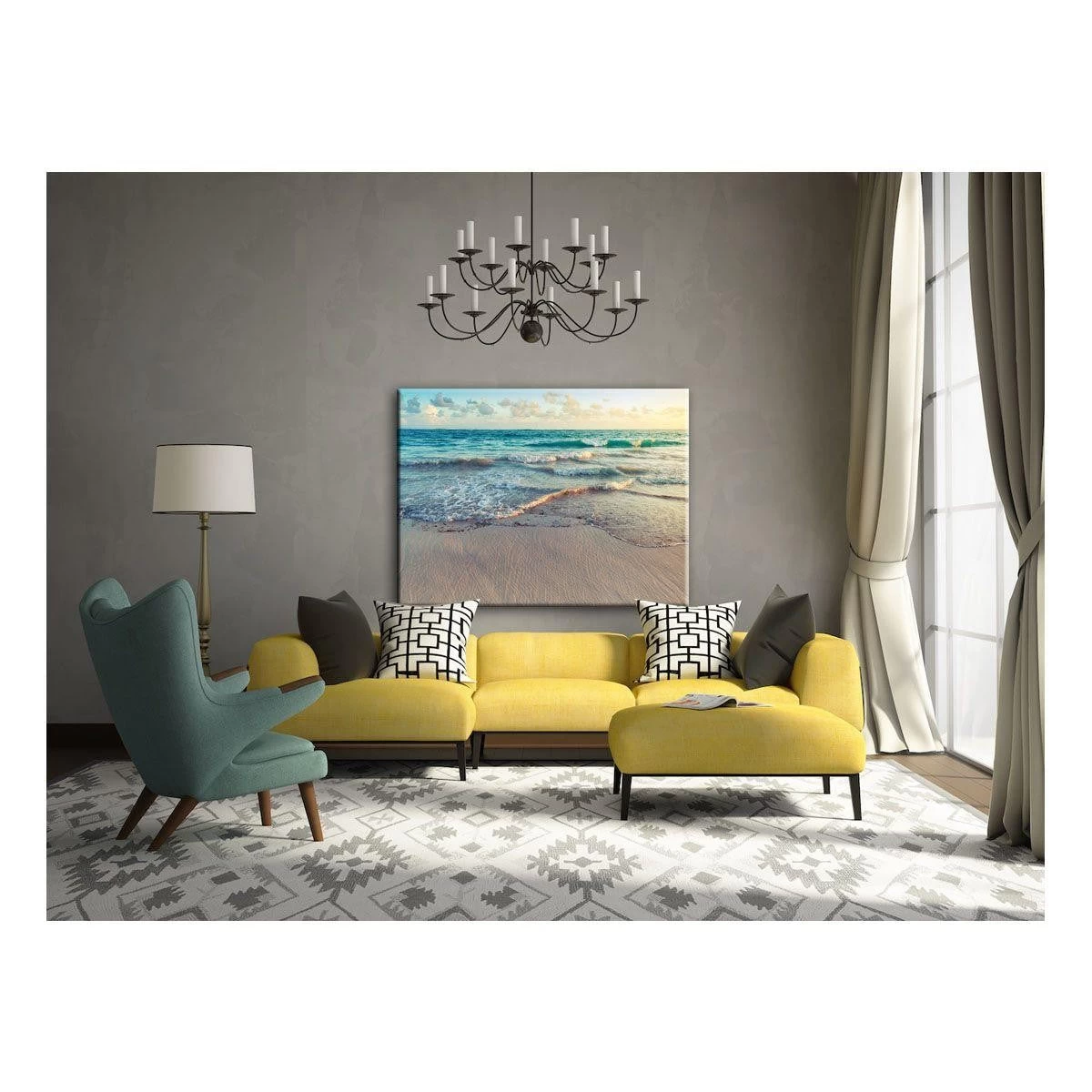 Main Beach Canvas Print 2 Main Beach Canvas Print - Image 2