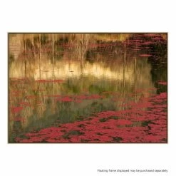 Red Photographic Canvas Print With Floating Frame