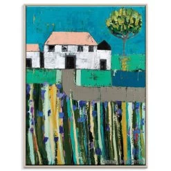 Allison Road Framed Canvas Print