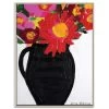 Floral Pot Framed Canvas Print