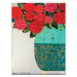 Red Geraniums Canvas Print