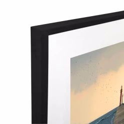 Red And White Framed Acrylic Print -Home Decoration Store 76169 RED 20and 20WHITE L1 20BLK 203D