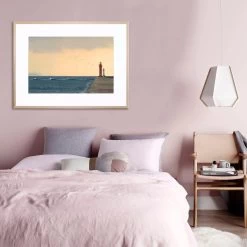 Red And White Framed Acrylic Print -Home Decoration Store 76169 RED 20and 20WHITE L1 20NAT 20RM