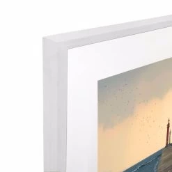 Red And White Framed Acrylic Print -Home Decoration Store 76169 RED 20and 20WHITE L1 20WHT 203D