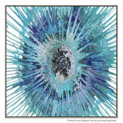 Floriburst Canvas Print With Floating Frame