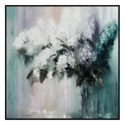 Bouquet Serenade Canvas With Floating Frame 10 Bouquet Serenade Canvas With Floating Frame -Home Decoration Store BOUQUET 20SERENADE SQ 20BLK