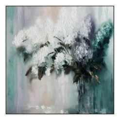 Bouquet Serenade Canvas With Floating Frame 8 Bouquet Serenade Canvas With Floating Frame -Home Decoration Store BOUQUET 20SERENADE SQ 20WHT