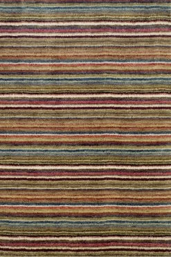 Brindle Stripe Spice Hand Knotted Rug