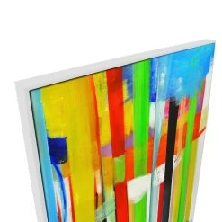 Composition 11 Canvas Painting With Floating Frame -Home Decoration Store COA 749 COMPOSITION 2011 WHT 203D