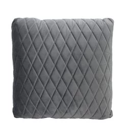 Charcoal Coco Velvet Cushion