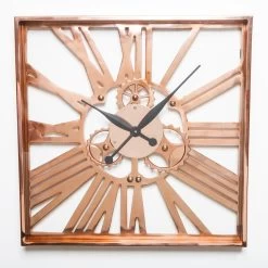 Gear Clock Medium Copper