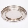 Round Antique Nickel Trays Set/2