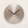 Antique Nickel Wall Clock Large