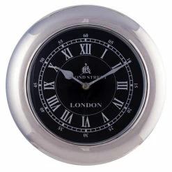 Retro Wall Clock Small Black