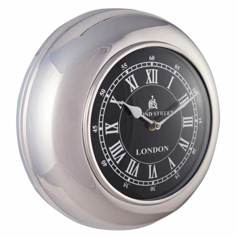 Retro Wall Clock Small Black 2 Retro Wall Clock Small Black - Image 2