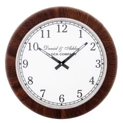 Leather Wall Clock Large
