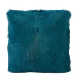 Peacock Goat Fur Cushion