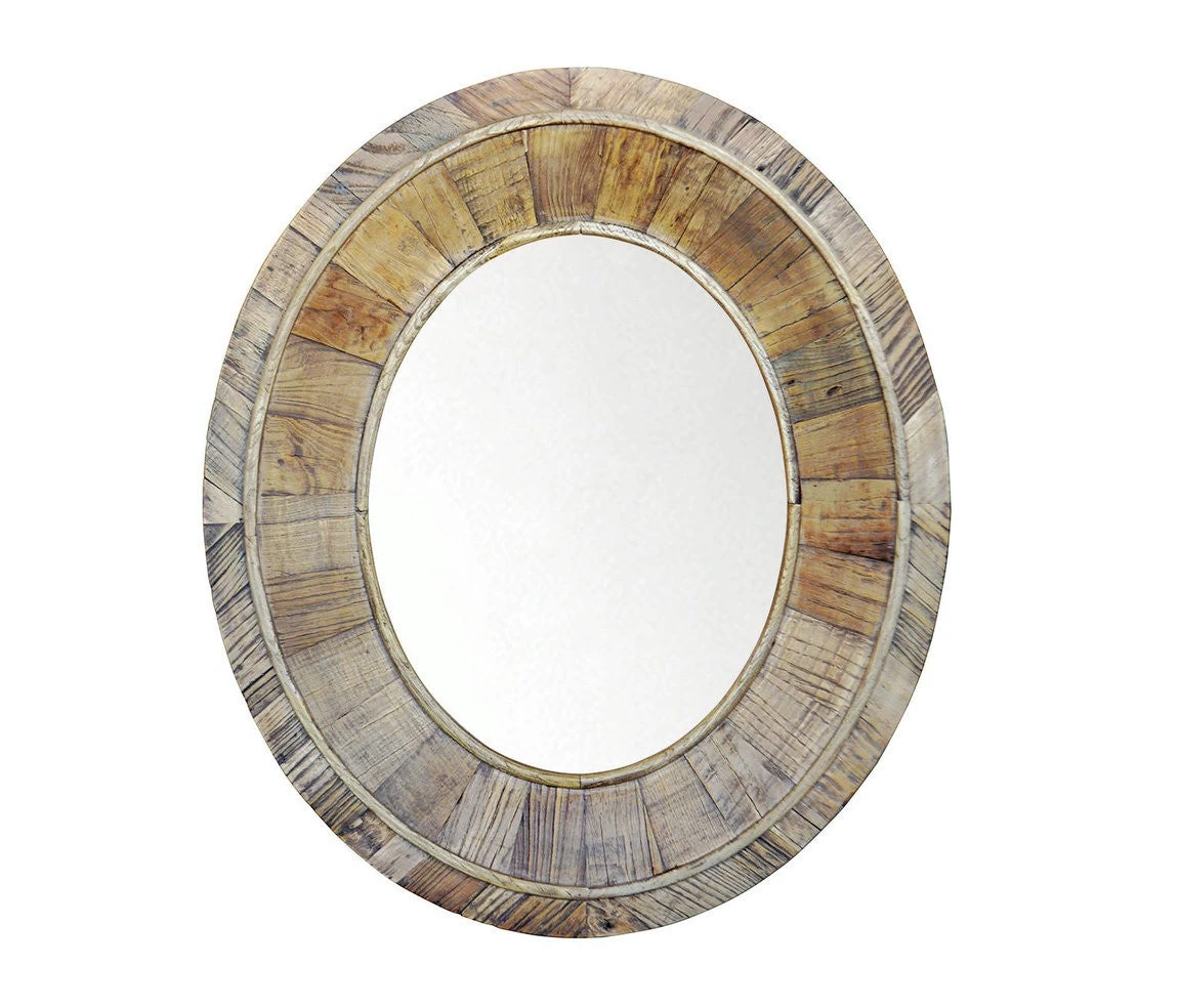 Recycled Pine Oval Mirror 1 Recycled Pine Oval Mirror