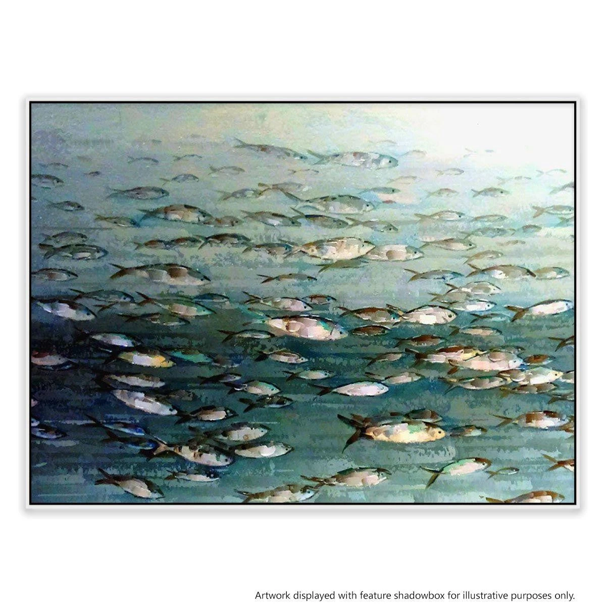 Pescatory Canvas Painting With Floating Frame 1 Pescatory Canvas Painting With Floating Frame