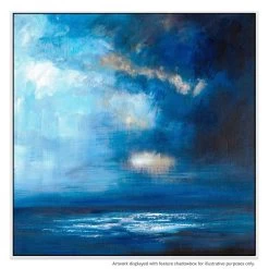Stormfront Canvas Painting With Floating Frame