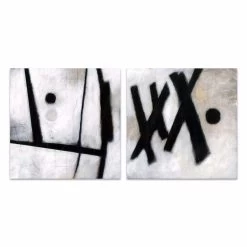 Chromos I/Chromos III Canvas Paintings Pair