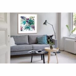 Grandiflora Acrylic Print With Frame -Home Decoration Store SPT 517 GRANDIFLORA SQ 20NAT 20RM