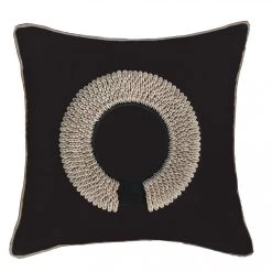 Shell Ring Black On Black Cushion -Home Decoration Store Shell 20Ring 20Black 20Lounge 20Cushion 2055x55cm 20 2