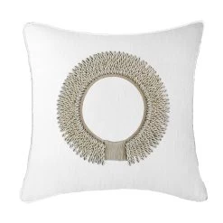 Shell Ring White Cushion