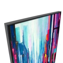 Manhattan 7 Canvas Painting With Floating Frame -Home Decoration Store TH8 MANHATTAN 207 BLK 203D
