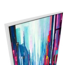 Manhattan 7 Canvas Painting With Floating Frame -Home Decoration Store TH8 MANHATTAN 207 WHT 203D