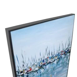 Marina Bay Canvas Painting With Floating Frame -Home Decoration Store VGS 141 EB MARINA 20BAY BLK 203D