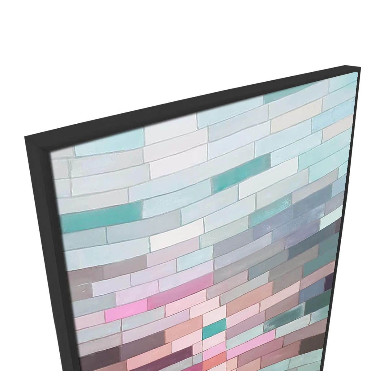 Ode To A Klee 3 Canvas Painting With Floating Frame 2 Ode To A Klee 3 Canvas Painting With Floating Frame - Image 2