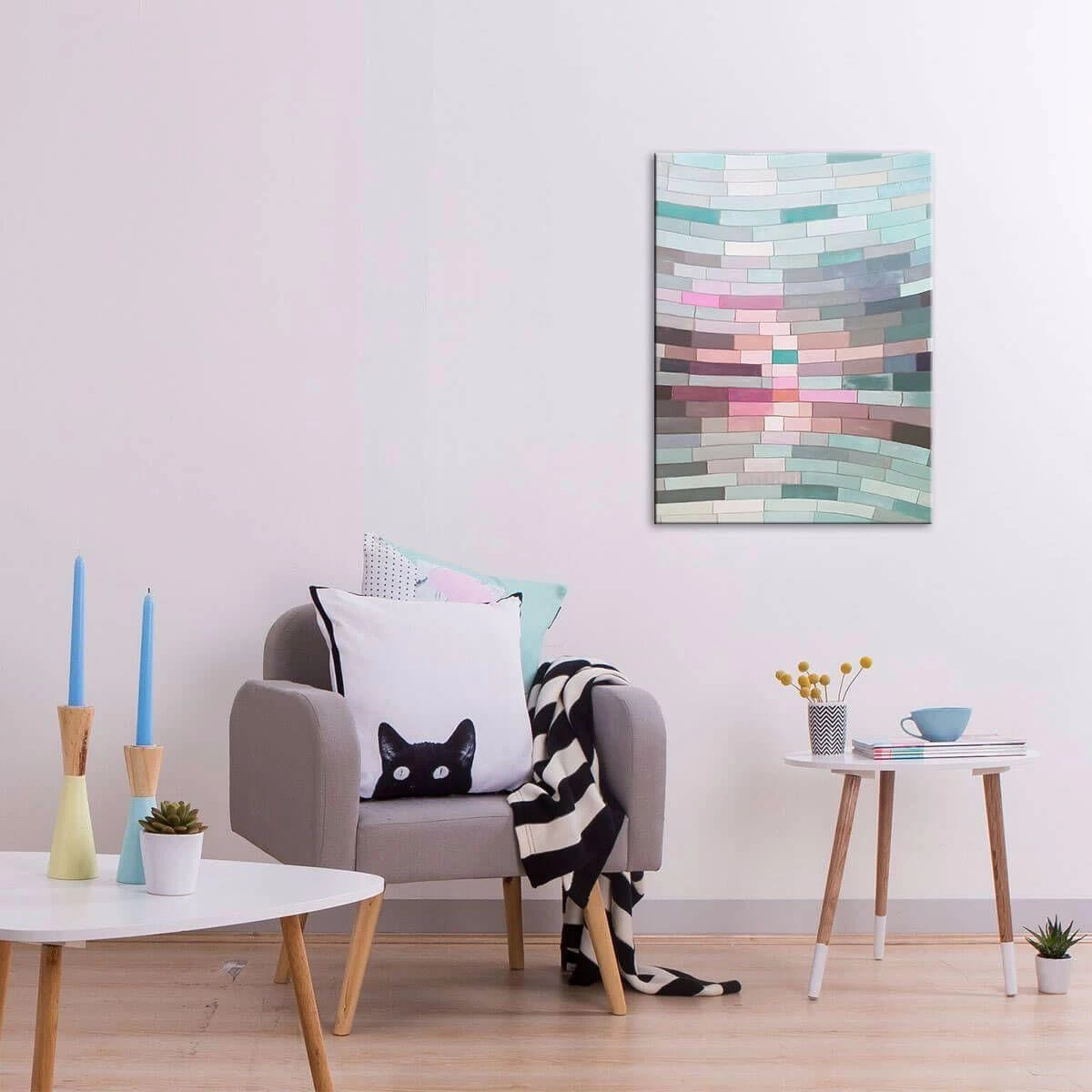 Ode To A Klee 3 Canvas Painting With Floating Frame 5 Ode To A Klee 3 Canvas Painting With Floating Frame - Image 5