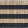 Black/Natural Style Coir Rug