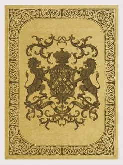 Heraldic Throw Beige
