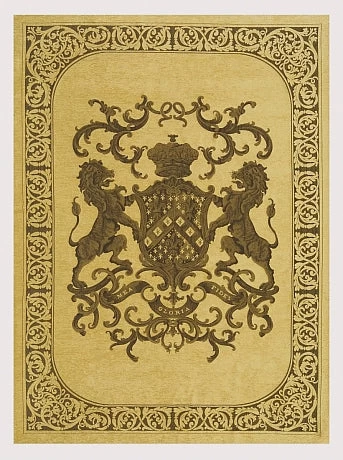 Heraldic Throw Beige 1 Heraldic Throw Beige