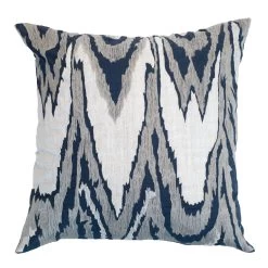 Ikat Navy Lounge Cushion -Home Decoration Store ikat navy cushion