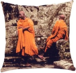 Monks Cushion Two Monks
