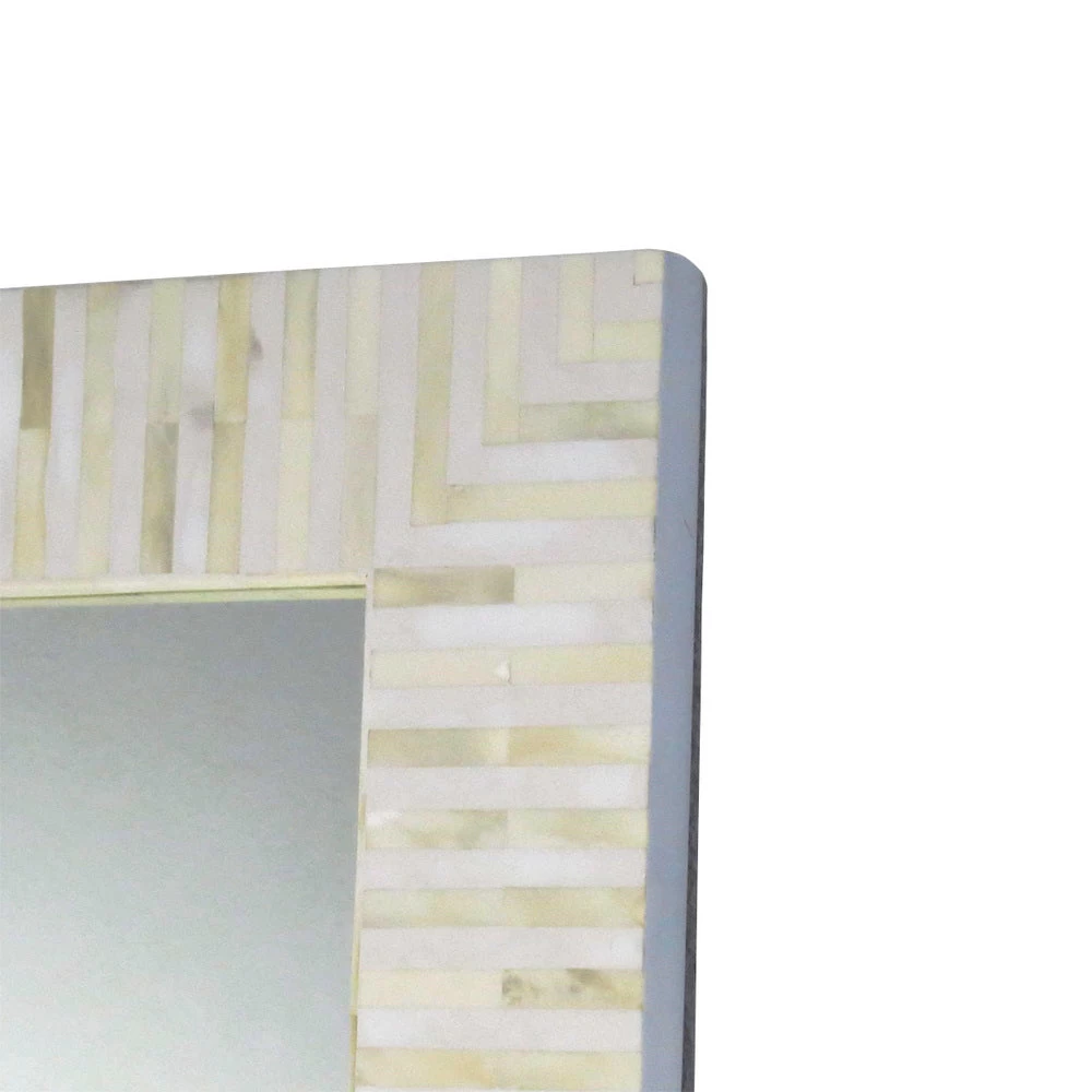 Mitri Bone Inlay Wall Mirror Natural 2 Mitri Bone Inlay Wall Mirror Natural - Image 2