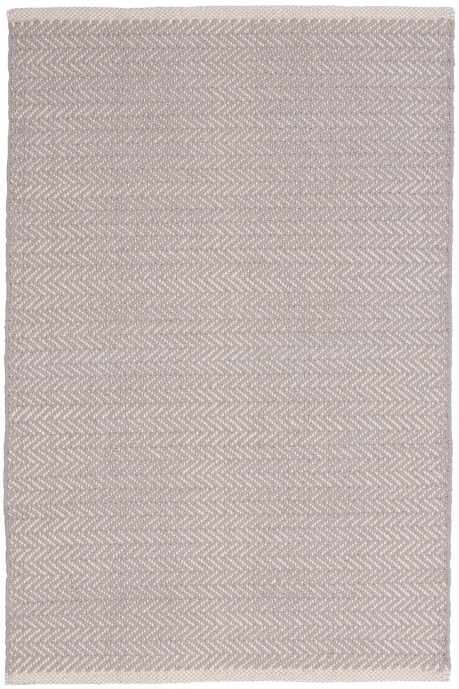Herringbone Dove Grey Cotton Rug 1 Herringbone Dove Grey Cotton Rug