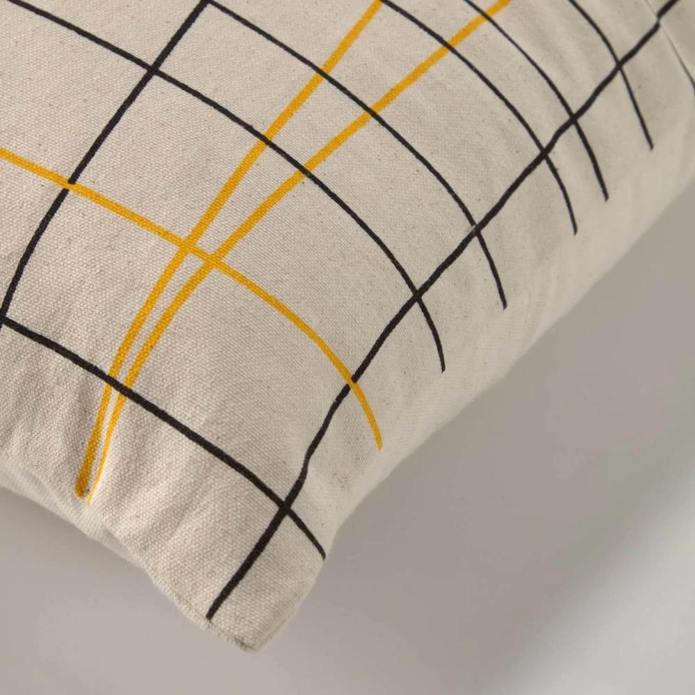 SAORI Striped Cotton Cushion Cover 45 X 45 Cm 2 SAORI Striped Cotton Cushion Cover 45 X 45 Cm - Image 2