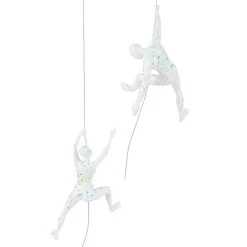 Climbing Couple Set/2 White Splatter