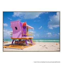 Beach Shack 2 Canvas Print With Floating Frame