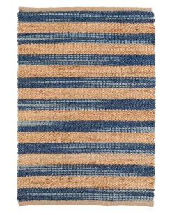 Corfu Blue Jute Woven Rug