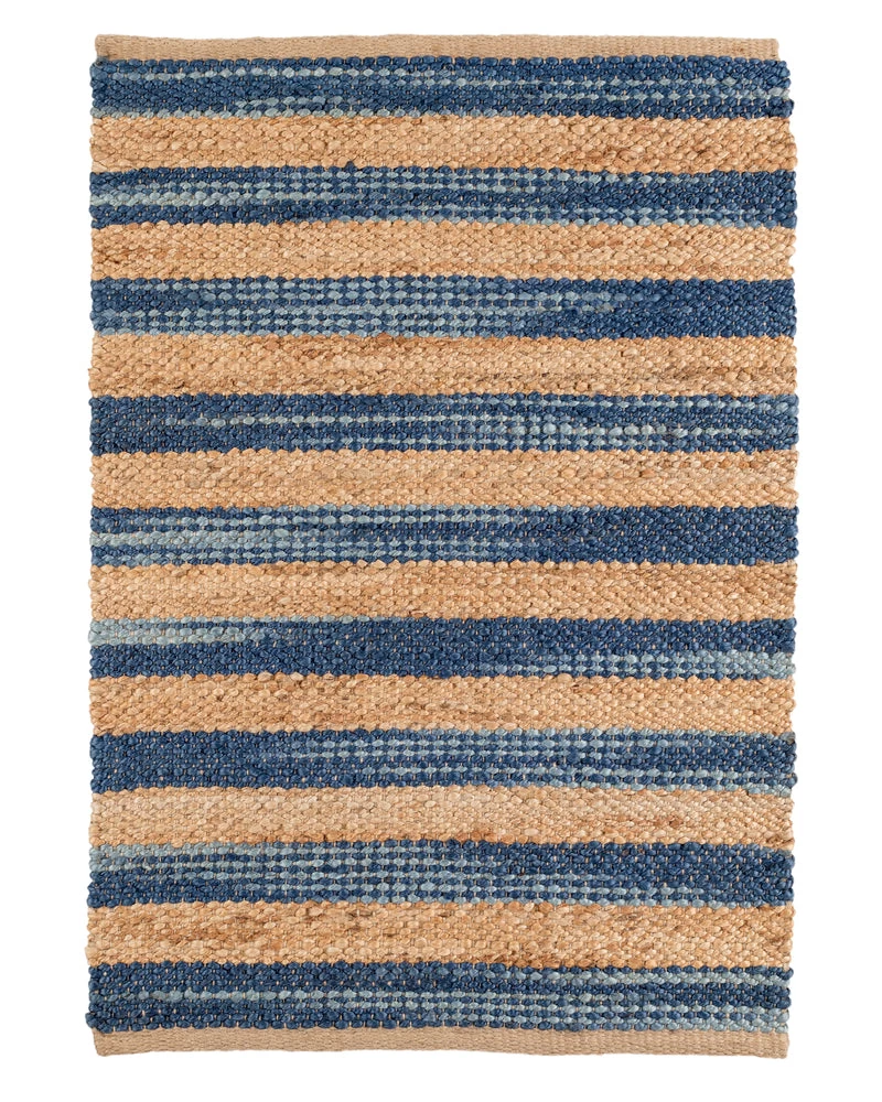 Corfu Blue Jute Woven Rug 1 Corfu Blue Jute Woven Rug