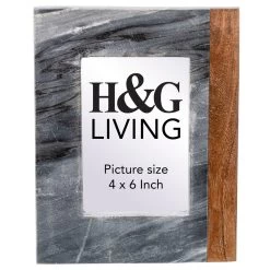 Sita Wood/Grey Marble Photo Frame 4x6 - Grey/Natural -Home Decoration Store shopify 08a62f9b9948ab0b28b9d7d814412ee5 sita wood grey marble photo frame 4x6 grey natural