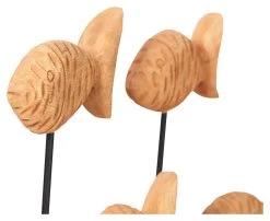 Mango Wood Chiselled School Of Fish On Stand - Natural -Home Decoration Store shopify 0a2d2c36cb908d96d72f72a62fe00562 mango wood chiselled school of fish on stand natural