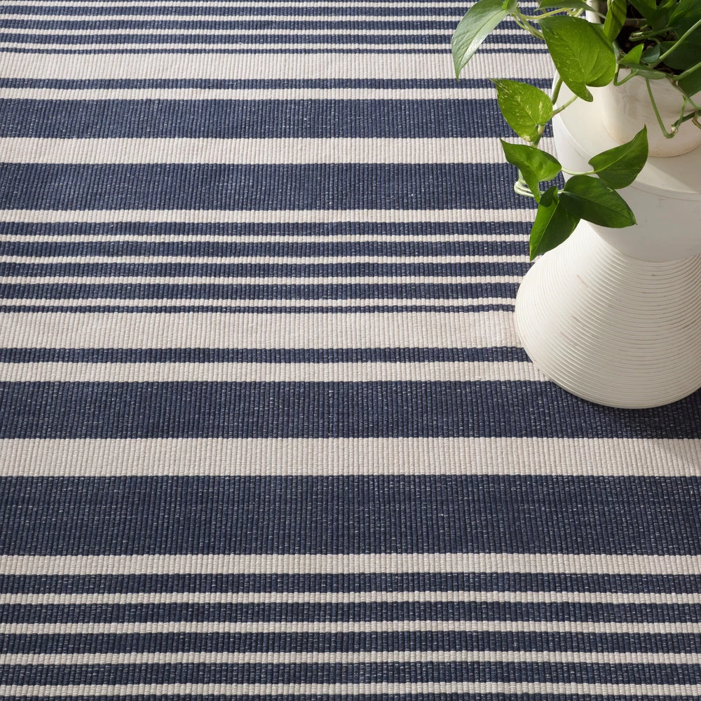 Portland Stripe Cotton Woven Rug 2 Portland Stripe Cotton Woven Rug - Image 2