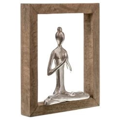 Praying Lady In Frame - Grey/Natural -Home Decoration Store shopify 0b827f7d5f313e61a26ebe617ffce098 praying lady in frame grey natural