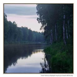 Tributary 4 Canvas Print With Floating Frame